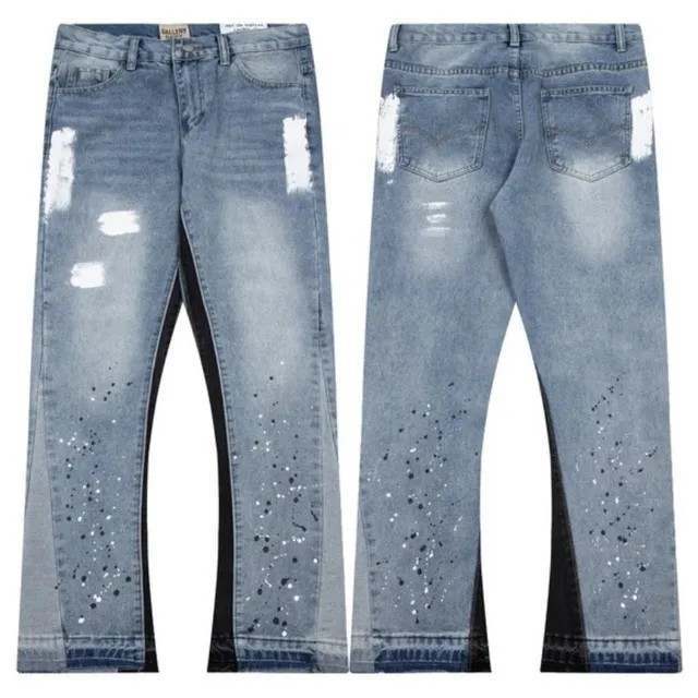 Levi's 501 Jeans Distressed Paint-Splatter