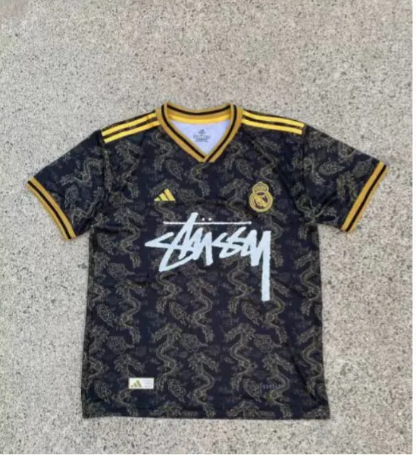 Adidas × Stüssy Real Madrid Jersey Stussy Dragon Print
