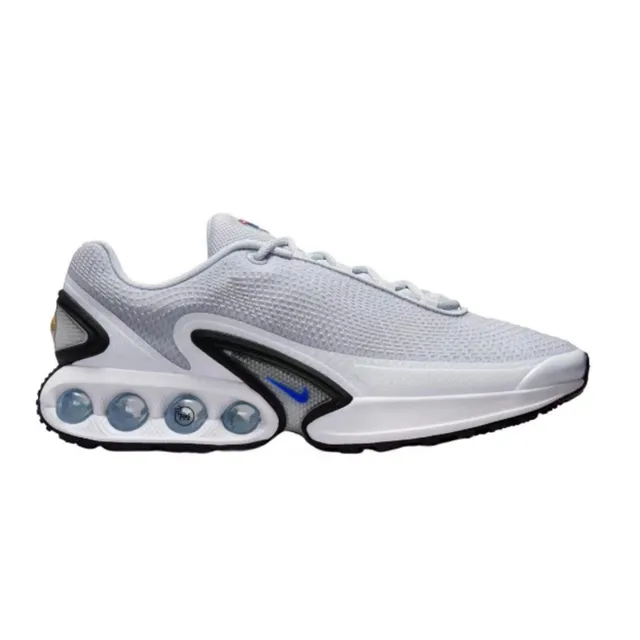 Nike Air Max TN Triple White with Blue Swoosh