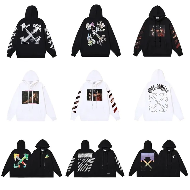 Off-White Hoodie Floral and Arrow Print