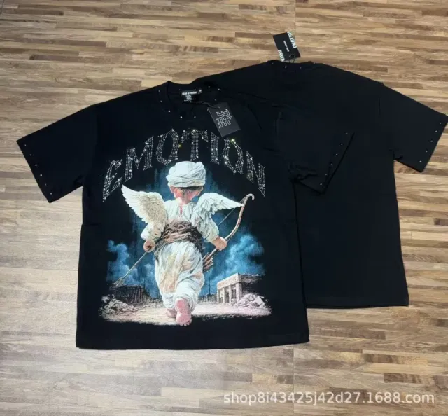 Mixed Emotion Graphic Tee Emotion Angel Print