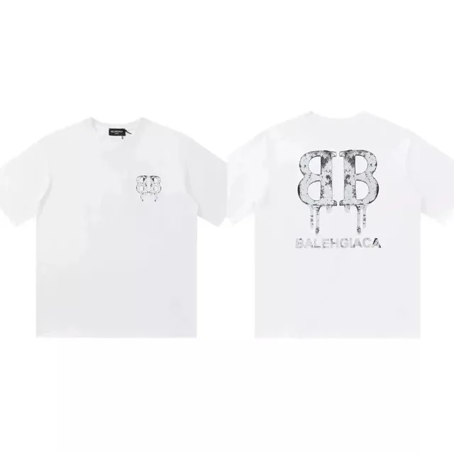 Balenciaga Logo T-Shirt Dripping BB Print