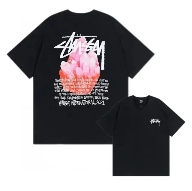 Stüssy Graphic T-Shirt Crystal Print