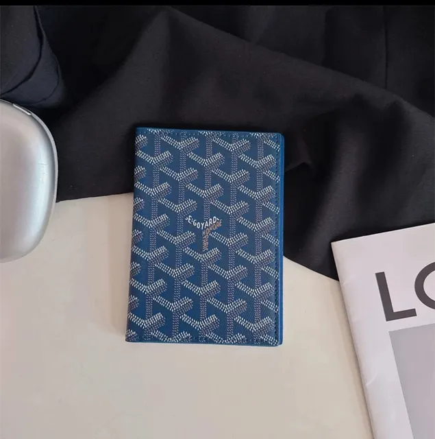 Goyard × Jordan Passport Cover Goyardine Canvas