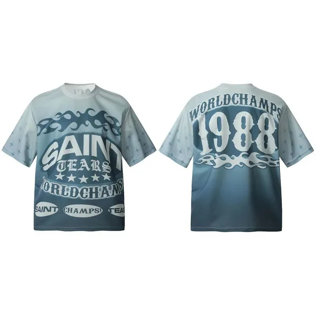 Saint Laurent Graphic T-Shirt World Champs 1988