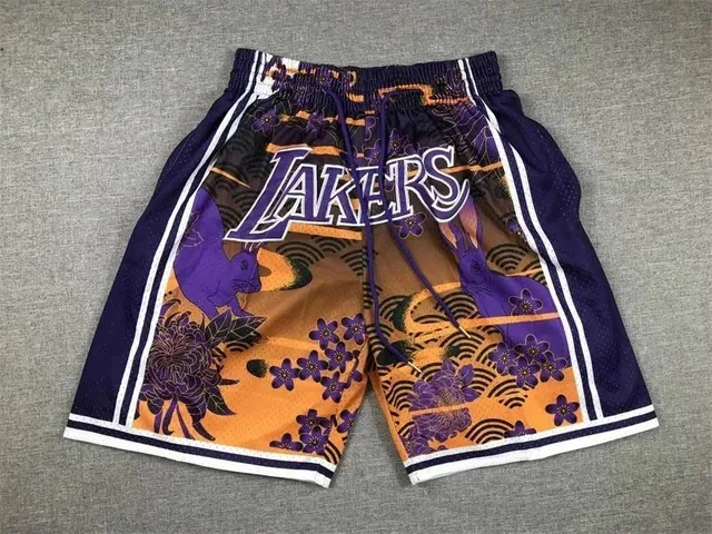 Adidas Basketball Shorts Lakers Floral Print