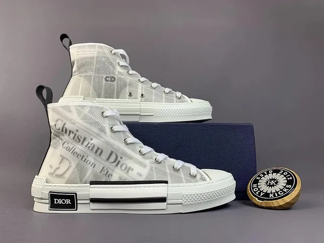 Dior B22 High Newspaper Print