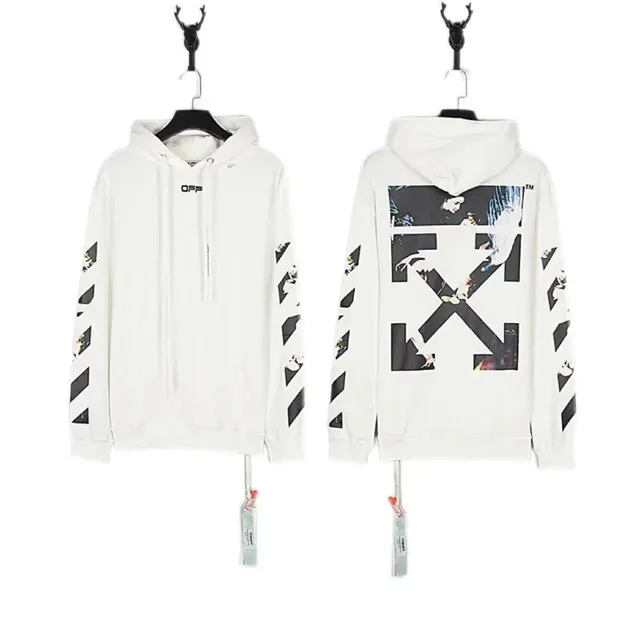 Off-White Hoodie Diagonal Arrow Print