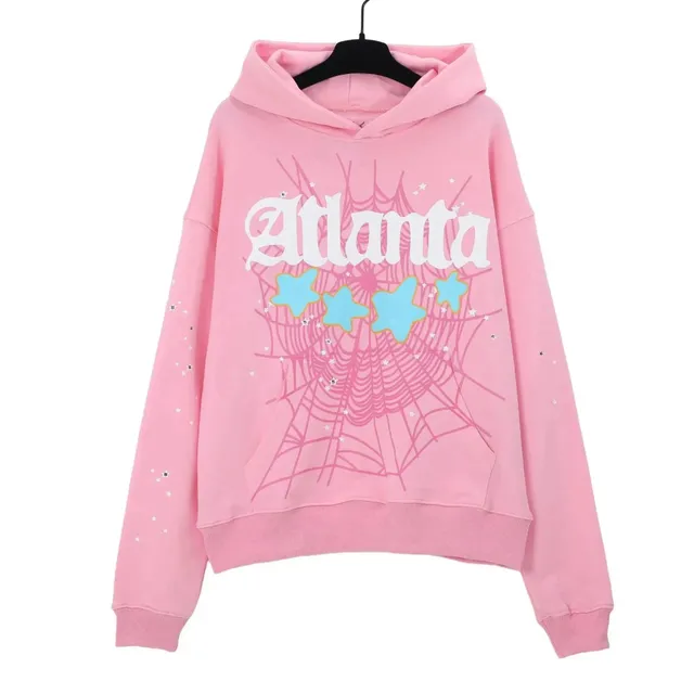 Hoodie Atlanta Spiderweb Star Print