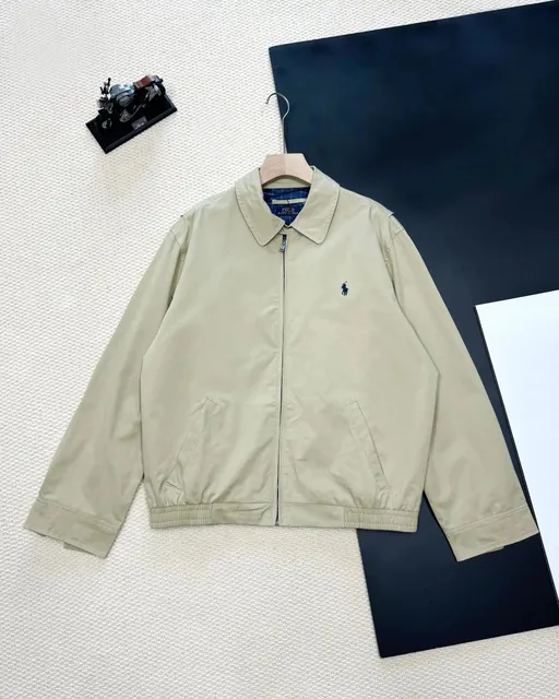 Polo Ralph Lauren Classic Fit Coach Jacket Khaki