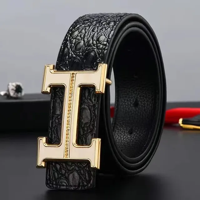 Hermès H Belt Crocodile-Embossed
