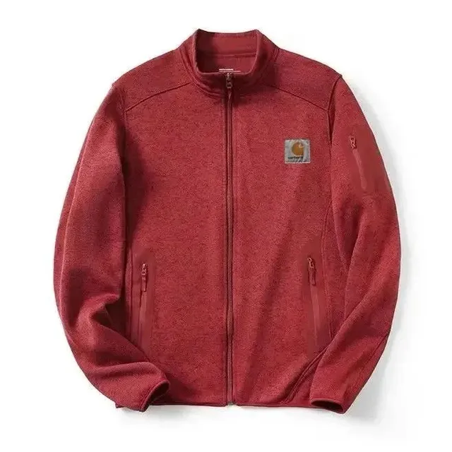 Carhartt Full-Zip Fleece Jacket Heather Red