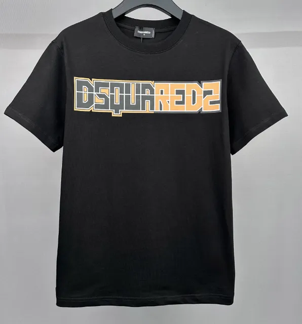 Dsquared2 Logo T-Shirt Orange and Grey Logo