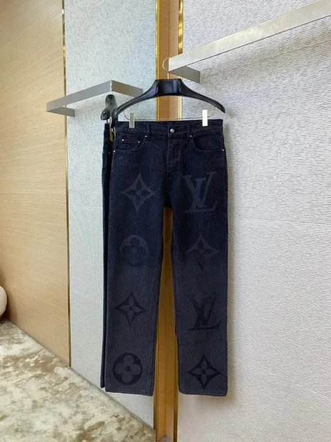 Louis Vuitton Monogram Jeans Embroidered LV Pattern