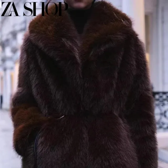 Faux Fur Coat Oversized