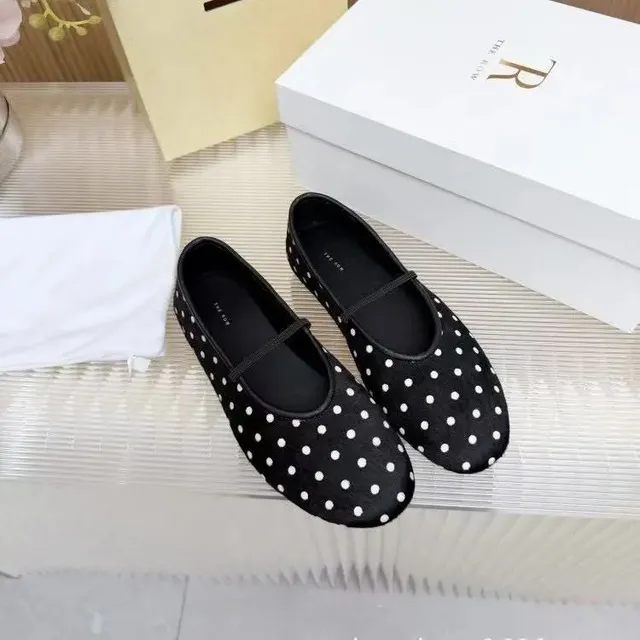 Mary Jane Loafers Polka Dot