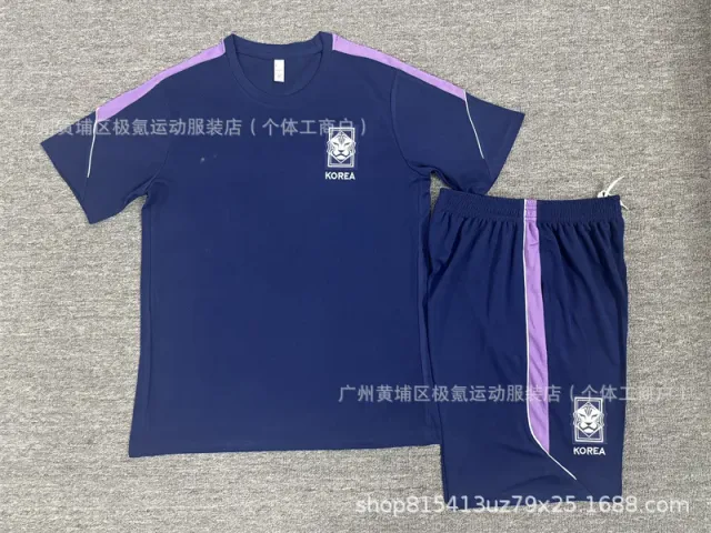 2627 short sleeve korean royal blue