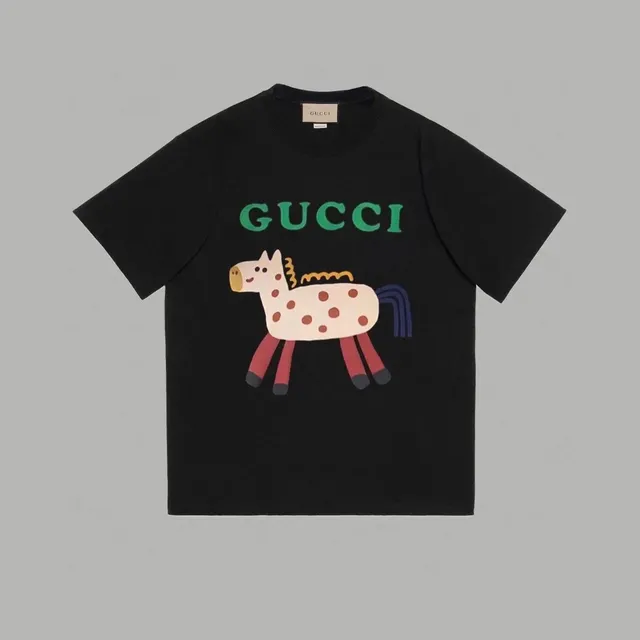 Gucci Graphic T-Shirt Horse Print