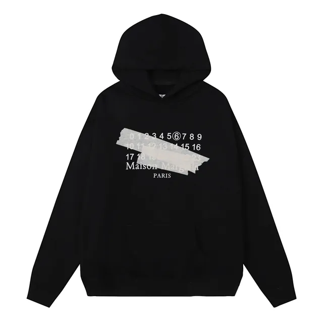 Maison Margiela Hoodie Tape Number Print