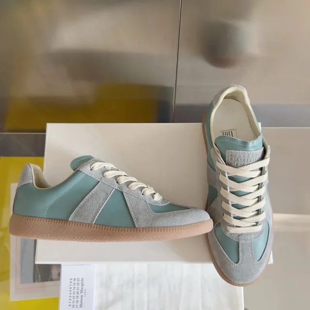 Maison Margiela Tabi Sneaker Mint Green and Grey
