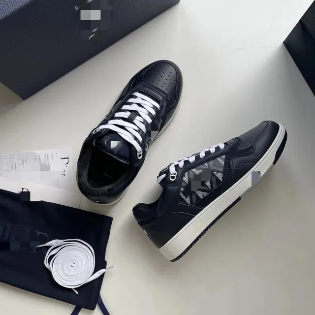 Dior B23 Low Top Monogram Mesh Panel
