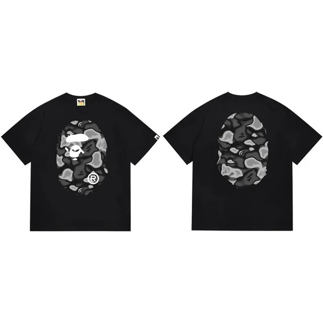 BAPE Shark Tee Camouflage Ape Head