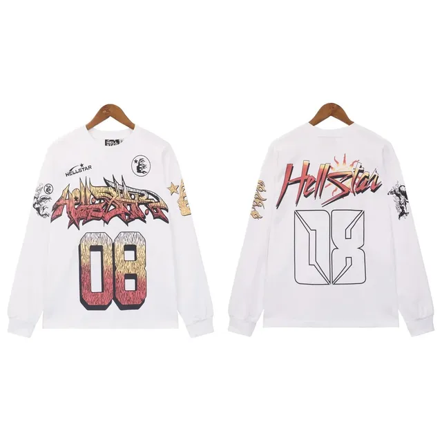 Hellstar Long-Sleeve Graphic Tee 08 Gradient Print