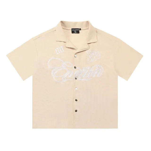 Mixed Emotion Embroidered Polo Shirt