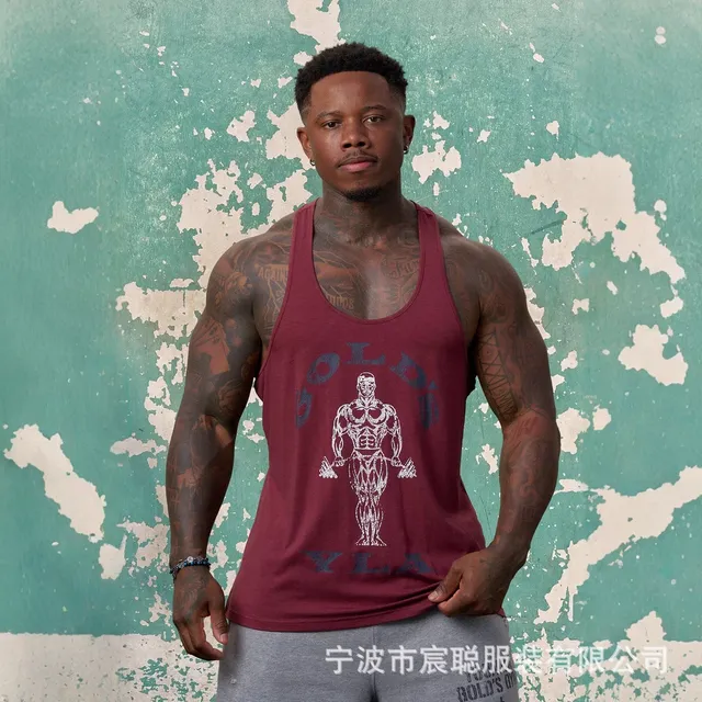 Gold's Gym Tank Top Golds Gym Bodybuilder Print