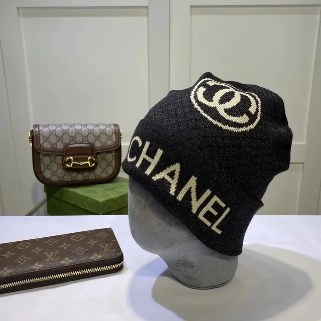 Chanel Knit Beanie CC Logo