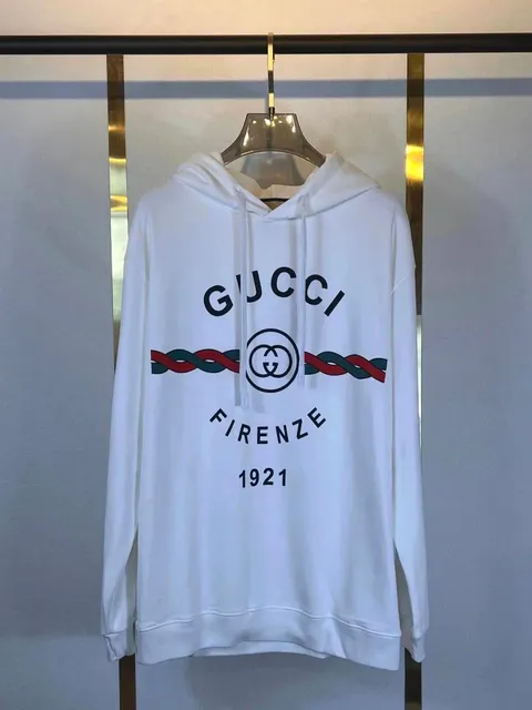 Hooded Sweatshirt Gucci Firenze 1921 Logo
