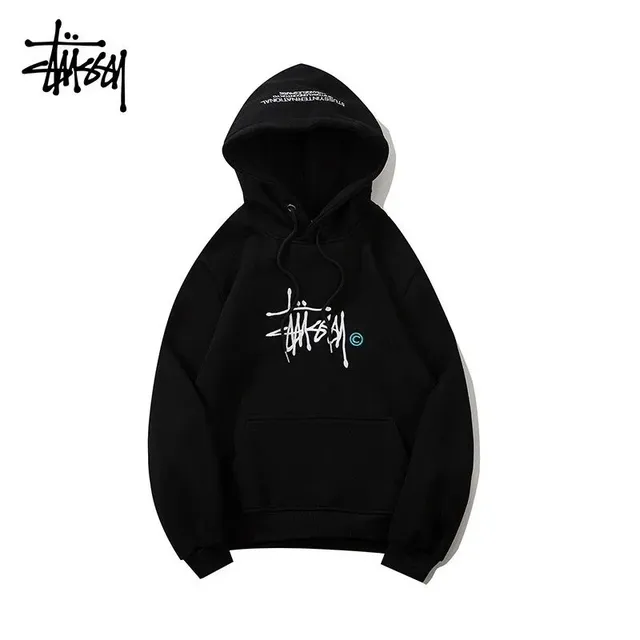 Stüssy Hooded Sweatshirt Logo Print