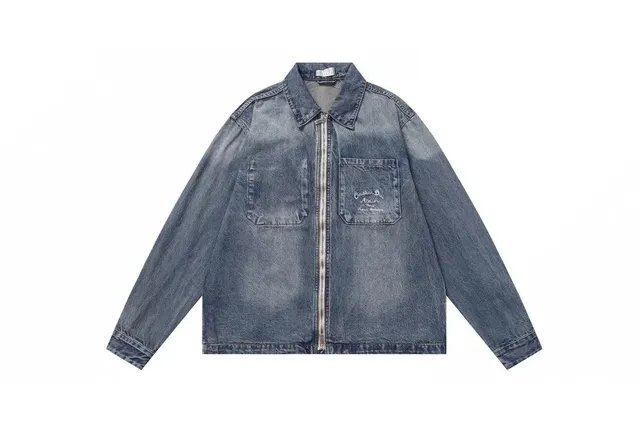 Dior Denim Jacket Embroidered Logo