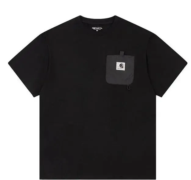 Carhartt Pocket T-Shirt Black with Logo Patch