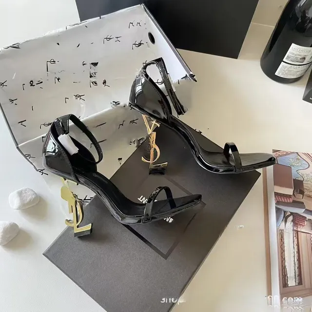 Saint Laurent Opyum Sandal Patent Leather