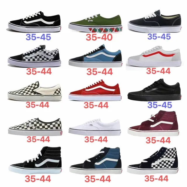 Vans Authentic / Era / Slip-On / Sk8-Hi Checkerboard, Colorblock, Floral, Classic