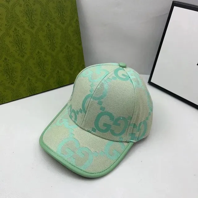 Gucci GG Logo Cap Mint Green Monogram