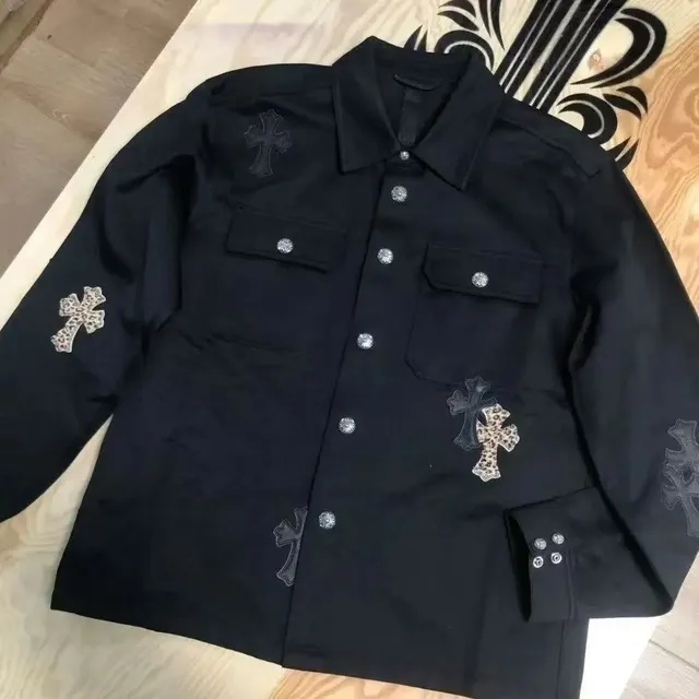 Chrome Hearts Cross Patch Jacket Leopard Cross Embroidery