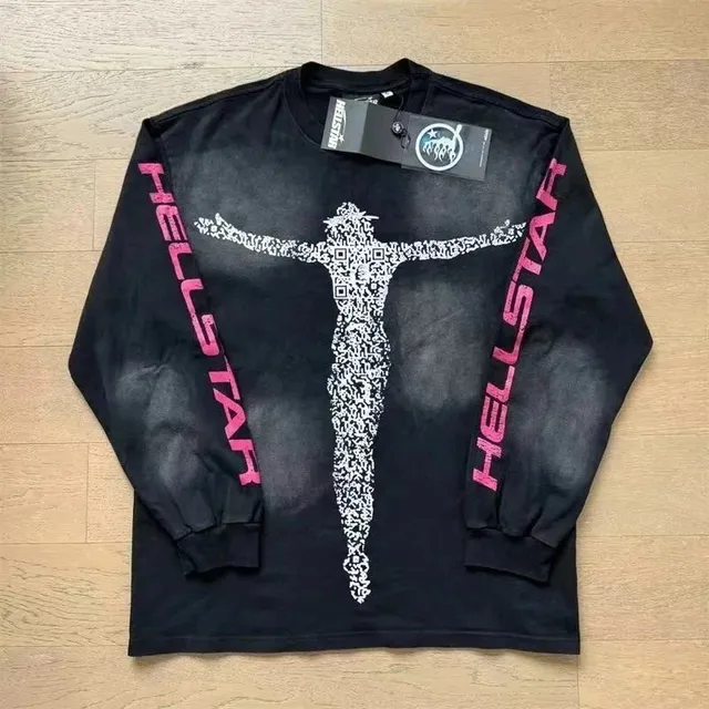 Hellstar Long Sleeve Tee QR Code Crucifix