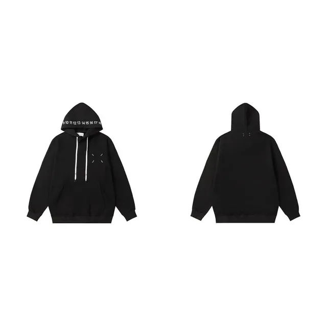 Maison Margiela Hoodie Numbered Hood with Stitch Detail