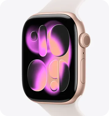 Apple Watch Starlight Aluminum with Pink Sport Band