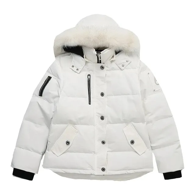 Moncler Puffer Jacket Fur-Trimmed Hood