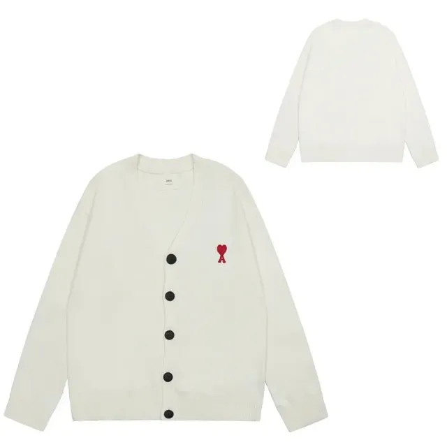 AMI Paris Cardigan Heart Logo