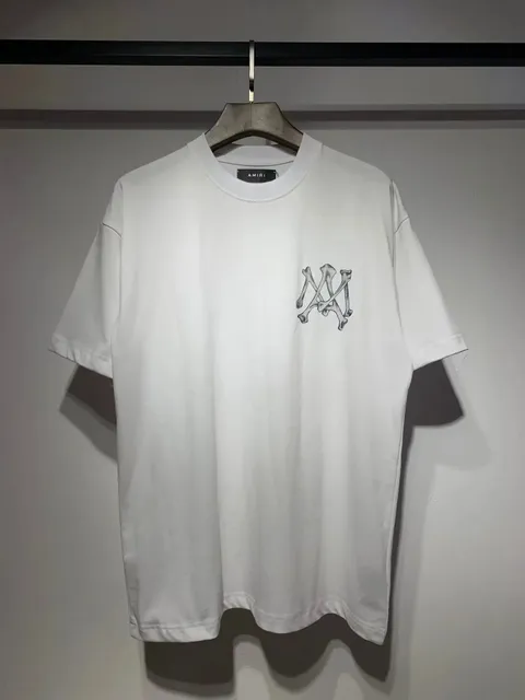 Amiri Logo T-Shirt Bone Logo