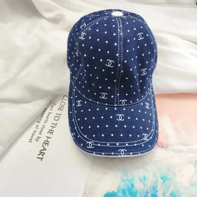 Chanel Baseball Cap Denim CC Logo Print