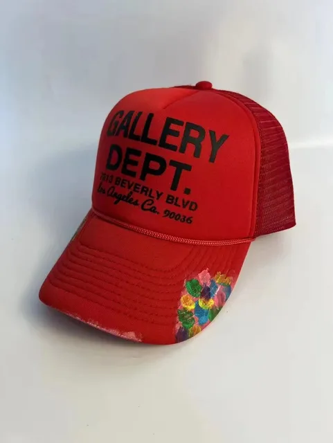 Trucker Cap Gallery Dept. Logo with Floral Embroidery