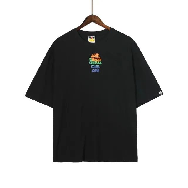 BAPE T-Shirt Rainbow Ape Shall Never Kill Ape