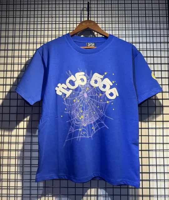 Sp5der Graphic Tee Spiderweb Print