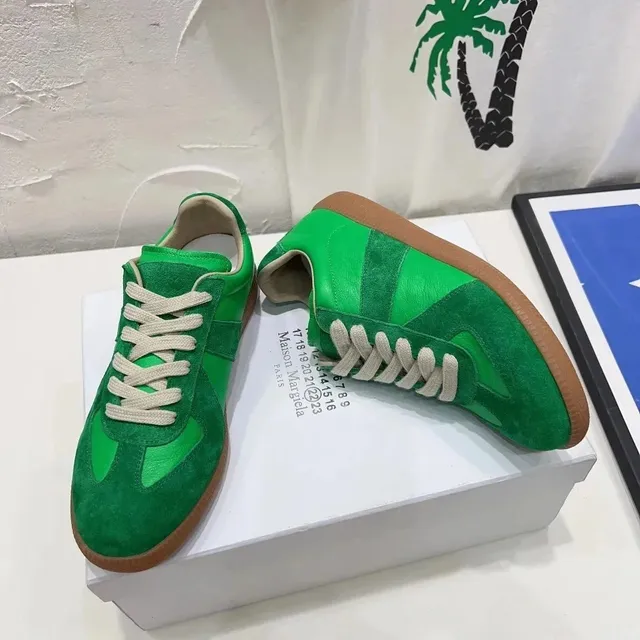 Maison Margiela Future Sneaker Green Suede
