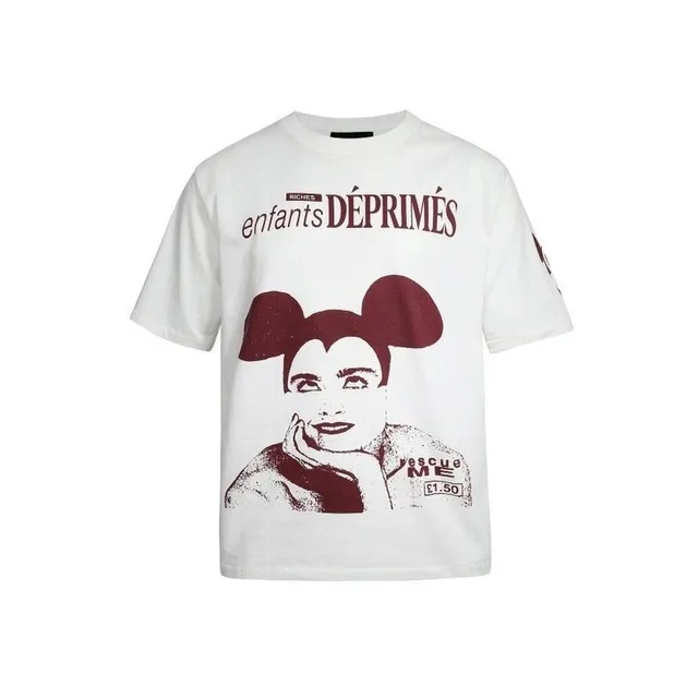 Rick Owens Graphic T-Shirt Enfants Déprimés Print